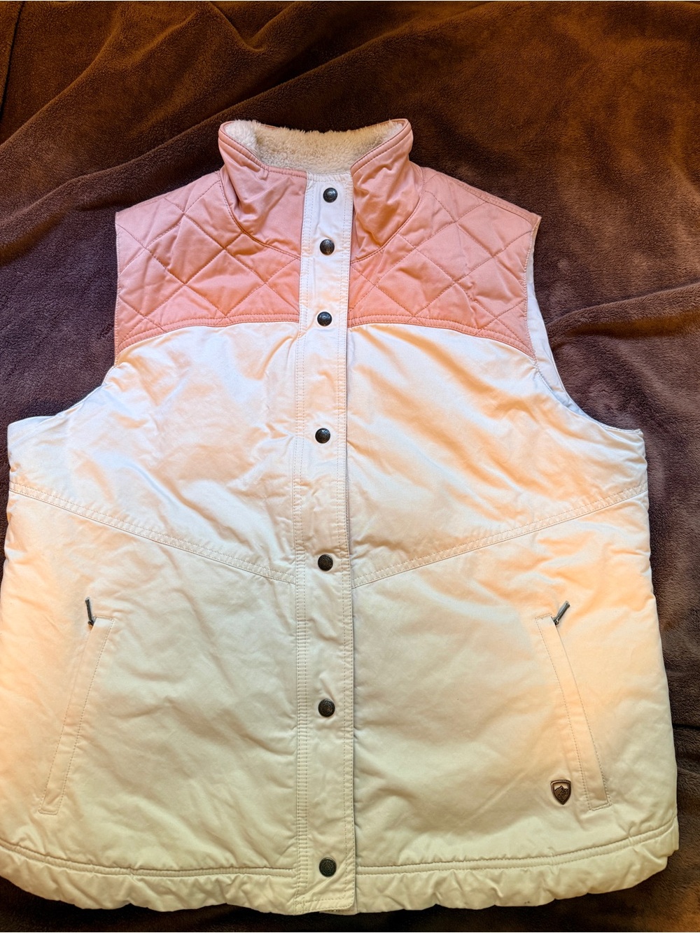 KÜHL Born in the Mountains Fleece Vest - Cream - XL - Cozy Fall Layer